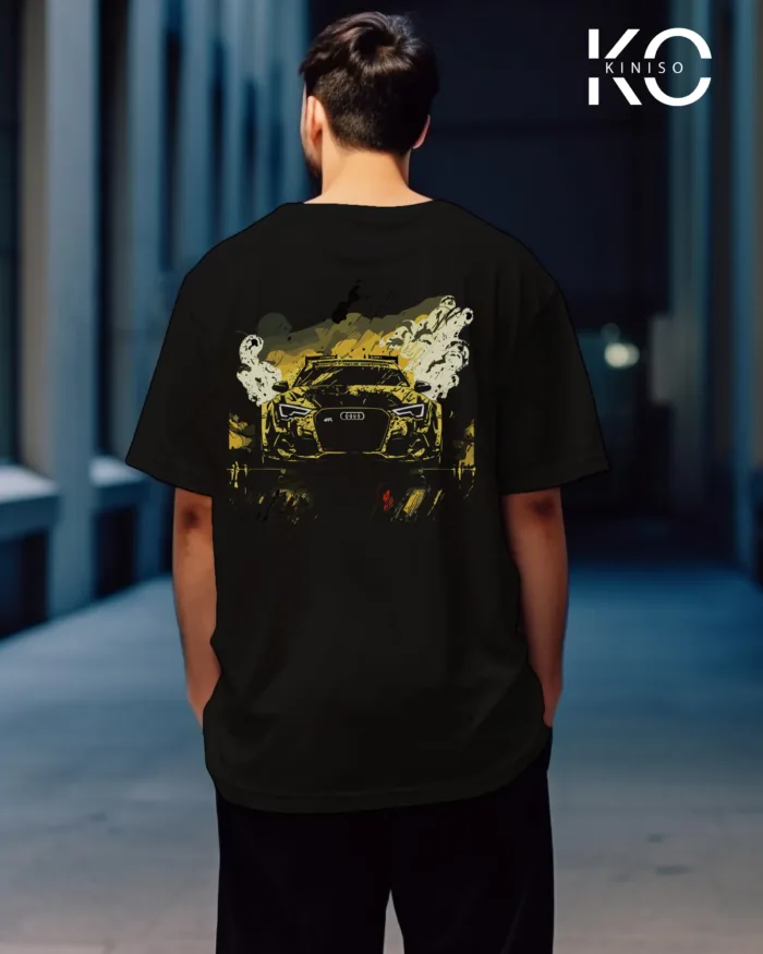 Car Graphic T Shirts for guys with Car Half Back Design - Image 16
